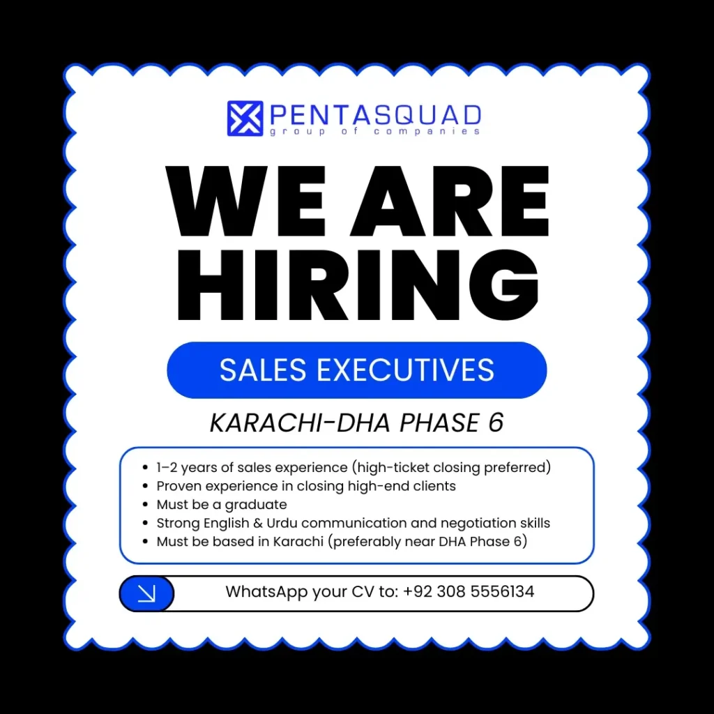 sales executive karachi